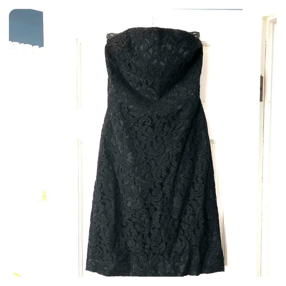 Banana republic strapless lace dress